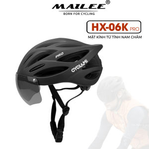 Mũ Bảo Hiểm Đạp Xe CYCLAMI với Kính Gió Từ Tính Nhựa ABS/PC cao cấp lót EPS chống va đập