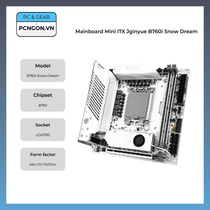 PCNGON] Mainboard Mini ITX Jginyue B760i Snow Dream | Lazada Việt Nam