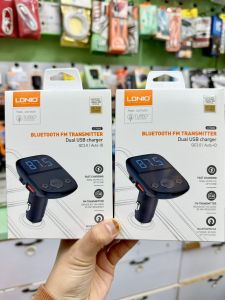 ORIGINAL LDNIO BLUETOOTH FM TRANSMITTER DUAL USB CHARGER QC3.0 AUTO ID (C706Q)