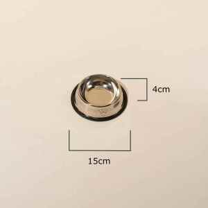 Chén bát đựng thức ăn cho chó mèo chất liệu inox không rỉ chống lật bát cho chó mèo-NIEVE