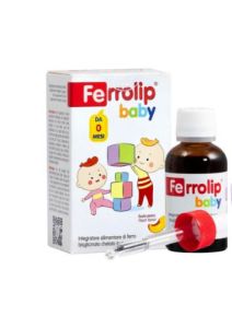 Sắt Ferrolip baby 30ml và Kẽm Biolizin 50ml nhập khẩu chính hãng cho bé