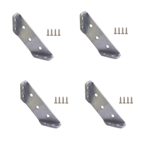 8/1set Corner Brackets Stainless Steel Furniture Angle Shelf Connector Cabinet Support Fixing Frame Corner Brace with Screw