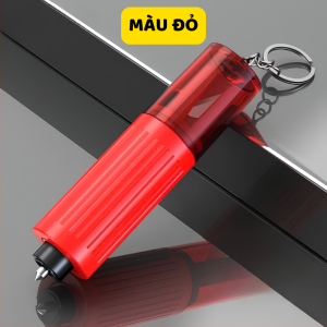 Búa thoát hiểm phá kính ô tô 2 trong 1 cắt dây an toàn móc khóa đục kiếng khẩn cấp xe hơi xe buýt cửa sổ chung cư