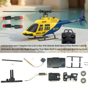 CHLOCH 4CH Altitude Hold Optical Flow A60 RC Helicopter Complete List Multistyles Plastic Remote Control Helicopter Aircraft High Quality 2.4G 6-Aixs Assembly Parts Accessories For Kid Adult