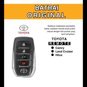 [ COD ] Baterai Remote Kunci Keyless Mobil Toyota Camry Land Cruiser Hilux CR 2032 Original Panasonic Termurah