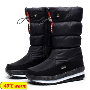 RUCHI Women Snow Boots Winter Female Boots Thick Plush Waterproof non-slip Thigh High Boots Fashion Warm Fur Woman Winter Shoes 2022
