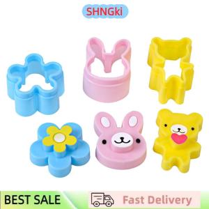 SHNGki 3 PCS Sandwich Crust Cutter Cookie Bread Mold Bento Maker Rabbit Panda Flower