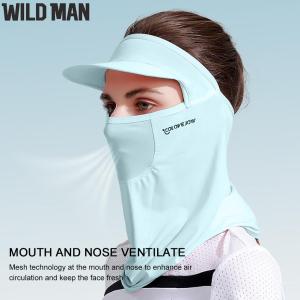 Golf Sun Hat UPF 50+ UV Protection Ice Silk Sun Visor Face Mask Neck Gaiter (Ready)