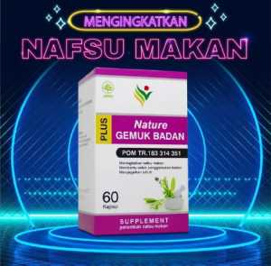 Nature gemuk badan obat penambah berat badan permanent herbal bpom memperbaiki nafsu makan naik 10kg dengan cepat asli original