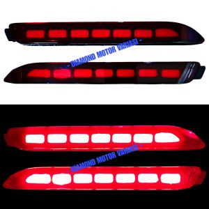Mata Kucing Reflektor Lampu LED Bemper Belakang Model F Toyota Alphard Camry Fortuner Innova