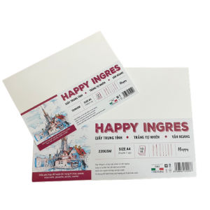 Giấy Canson Happy Ingres Khổ A5/A4/A3 Dày 220gsm (Chuyên Dùng Luyện thi Mỹ Thuật)