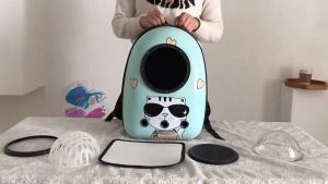 backpack cat bag travel bag portable transparent cover space capsulepuppy bag space capsule breathable bag