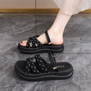 Free Shipping WomenS Summer Sandals 2026 New Style Suitable For Wearing With Dresses Thick-Soled Beach Sandals Fashionable WomenS And Maternity Flip-Flops