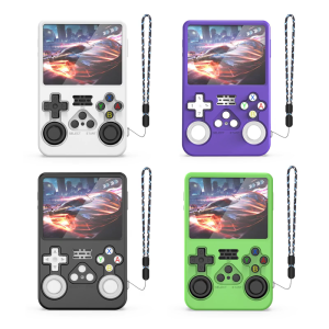 Vỏ vỏ hấp thụ sốc với cutout chính xác cho r36s Máy chơi game cầm tay cung cấp bảo vệ toàn bộ thân & tăng cường độ bám