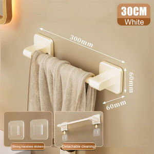 ชั้นวางผ้าเช็ดตัวในห้องน้ำราวผ้าขนหนูผ้าเช็ดตัวติดผนังแขวนผ้าเช็ดตัวห้องน้ำชั้นวางเล็บฟรีราวแขวนผ้าเช็ดตัวติดตั้ง