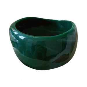 Wide Acrylic Bangles Geometric Round Bangles Wide Geometric Wristband Acrylic Texture Wrist for Fashion Lover