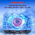 Quạt tản nhiệt laptop Memo FL08 tản khí nén turbo 2400RPM giảm nhiệt thực sự chuyên dụng cho máy tính đồ họa gaming - Đế tản nhiệt Laptop. 