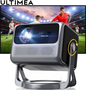 ULTIMEA Projector 1080P with WiFi and Bluetooth Full HD Projector Portable with 90° Gimbal Smart Android 11.0 Projector 5G For Home Theater