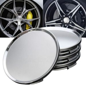 LGJGHJG 4Pcs Dust-proof Wheel Center Caps Universal Outer 54MM Wheel Badge Covers Protective Inner 50MM Rim Hub Caps Cars
