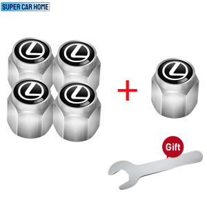 SCH Lexus Car Tyre Valve Caps Stainless Steel Wheel Stem Air Caps For Lexus IS250 UX200 ES250 IS350 IS300H RX270 NX200T UX250H