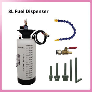 8L Manual Gear Oil Filling Machine with 5 ATF Adapters Hand Operated Transmission Fluid Dispenser Pump Auto Repair Tool