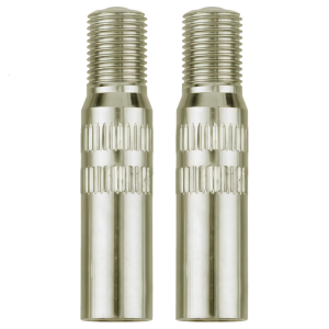 ตัวขยายก้านวาล์วชุบโครเมียมพรีเมี่ยมดีไซน์ทนทานต่อการก่อสร้างทองเหลืองทนทานต่อสภาพอากาศเหมาะสำหรับรถจักรยานยนต์ยานพาหนะ2ชิ้น