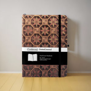 ไม้สไตล์กระสุนจุดวารสารยางยืด 160gsm หนาพิเศษ B6 ปกแข็ง Dot Grid โน๊ตบุ๊ค