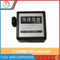 Flowmeter Analog/Manual 4 Digit Alat Ukur BBM Solar Air Out In Put 1". 