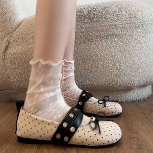 Free Shipping Retro-Style Round-Toe Shallow-Mouth Single-Strap Flat-Soled Shoes 2026 Spring/Autumn Collection Soft-Soled Comfortable For Everyday Wear