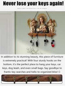 Key Rack Artistic Atmosphere Key Decoration Decorative Religious Sentiment Peace and Devotion
