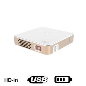 Smartldea New Mini dlp HD Projector support 1080p build in Battery Capacity wired Phone Mirroring proyector Home Theater beamer