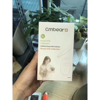 Bình/ Cốc/ Phễu Hứng Sữa Tự Động Kèm Nắp Đậy Cmbear Giúp Mẹ Nhàn Hơn Trong Khâu Bảo Quản Lượng Sữa Dư Thừa