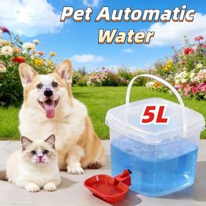 Pet Automatic Water Dispenser Large Capacity Transparent Water Fountain Cat Dog Water Feeder Bottle