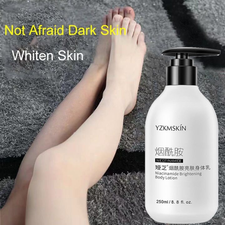 100 Effective YZKMSKIN Niacinamide Brightening Lotion 250ml Pampaputi at Pampakinis Chicken Skin Body lotion Dry crack repair body lotion Moisturizing and Whitening Body lotion Improve Dark skin