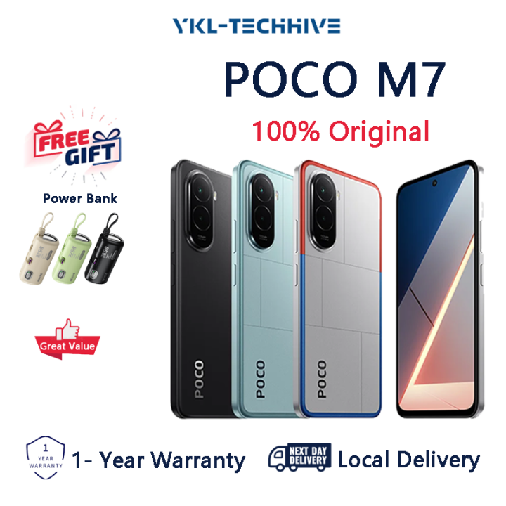 Xiaomi POCO M7 Smartphone | 8GB+256GB, 7000mAh battery, 6.9
