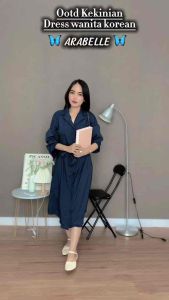 IOS SHOP ARABELLE DRESS POLY WANITA KOREAN STYLE OOTD KEKINIAN