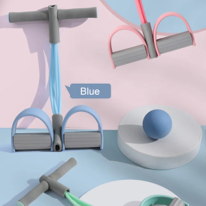 Home Yoga Foot Pedal Puller Thin Back Stretch Beautify Tension Band Thickened 6-strand Rope