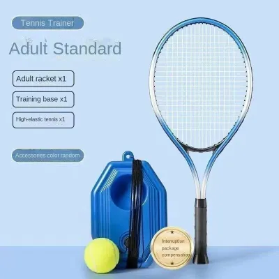 Tennis training device beginners self training device for tennis rackets universal adult single player rebound with string self playing set