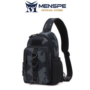 MENSPE Outdoor Chest Bag Men Multifunctional Hiking Bag Waterproof Travel Shoulder Bag Large Capacity Lightweight Sports Fitness Backpack Casual Shoulder Bag Camping Bag