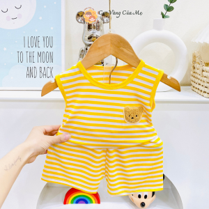 Bộ Thun Lạnh Cho Bé Bộ Ba Lỗ Thun Lạnh Cho Bé Trai Và Bé Gái Từ 6kg Đến 16kg Chất Mát Mịn Mặc Hè [039]