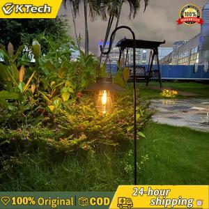 【Vktech】 Outdoor Solar Lantern Waterproof Garden Balcony Chandelier Retro Tent Camping Light Durable Solar Powered Lantern for Outdoor Use
