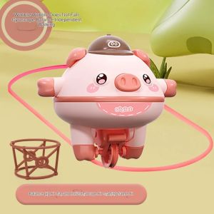YOUSHI TOP Brain Game Tumbler Balance Pig Tightrope Walking Technology Unicycle Electric Toy Balance Piglet Piglet Unicycle Balance Pig Toy Children