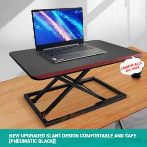 Standing Laptop Desk with Adjustable Height – Folding Desktop Riser for Office Monitors and Workstations Fireheart Warrior