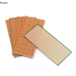 【Special price】Huan 5 Pcs 6.5x14.5cm Stripboard Veroboard Uncut PCB Platine Single Side Circuit Board