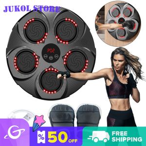 Intelligent Boxing Practice Wall Target Bluetooth-Compatible Electronic Punching Pad USB Charging 9 Modes for Kid Adult Exercise