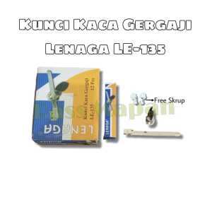 2pcs Kunci Laci Kaca Gergaji Lenaga LE-135 Huben 140