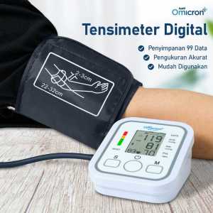 BERGARANSI TaffOmicron Tensimeter Digital Alat Pengukur Tekanan Darah  Akurasi Tinggi Dengan Suara