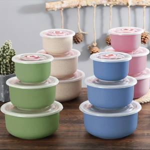 ✅100% Original Smilee 3 in 1 Airtight Locking Lid Lunch Box Fresh Keeper Food Container Meal Prep