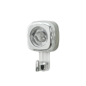 ตะขอแขวนผนังทำจาก ABS แบบใสใช้ซ้ำได้ติดตั้งง่ายระบบติดตั้งแบบหมุนเร็วสำหรับผ้าขนหนูหมวกเสื้อโค้ท