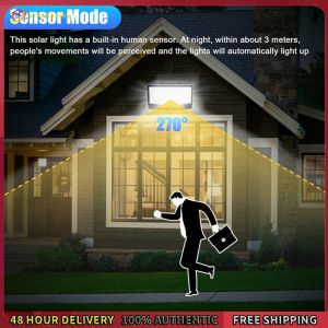 Winnereco Universal Solar Powered Light Outdoor Waterproof Light Automatic Wall Mounted Lamp Home Street Camping Decoration